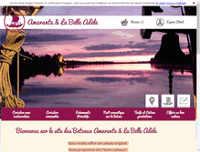 Tablet Screenshot of bateauamarante.com